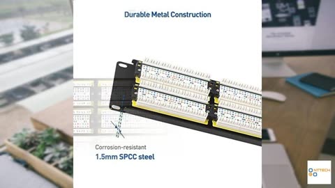 Cable Matters UL Listed Rackmount or Wall Mount 2U 48 Port Network Patch Panel