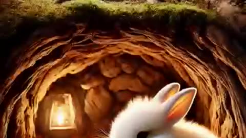 Rabbit helping nature