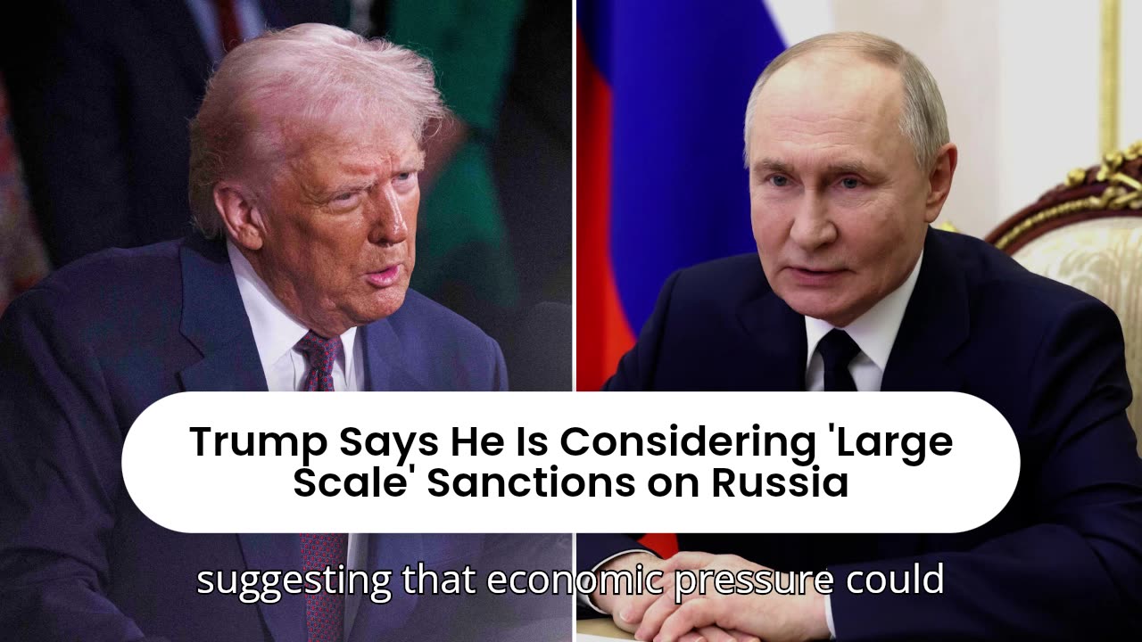 Trump Says He Is Considering 'Large Scale' Sanctions on Russia
