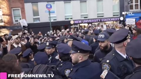 US cops attack pro-Palestine protesters in NewYork