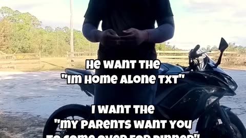 He Wants the 'I'm Home Alone' Text, But Here's What I Want!