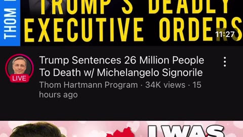 Hmmmm Trump committing genocide on multiple fronts?