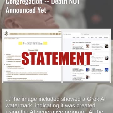 Fact Check: AI Image Shows Dead Pope Francis Laid Out In Front Of Congregation