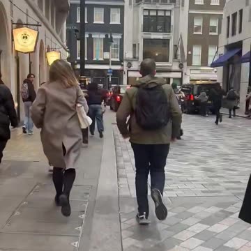 Bomb scare in London.