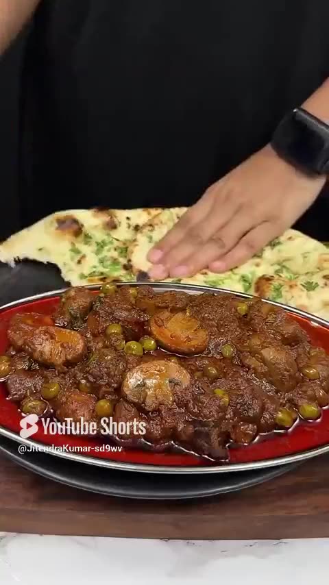 Matar Mushrooms Masala Restaurant Style