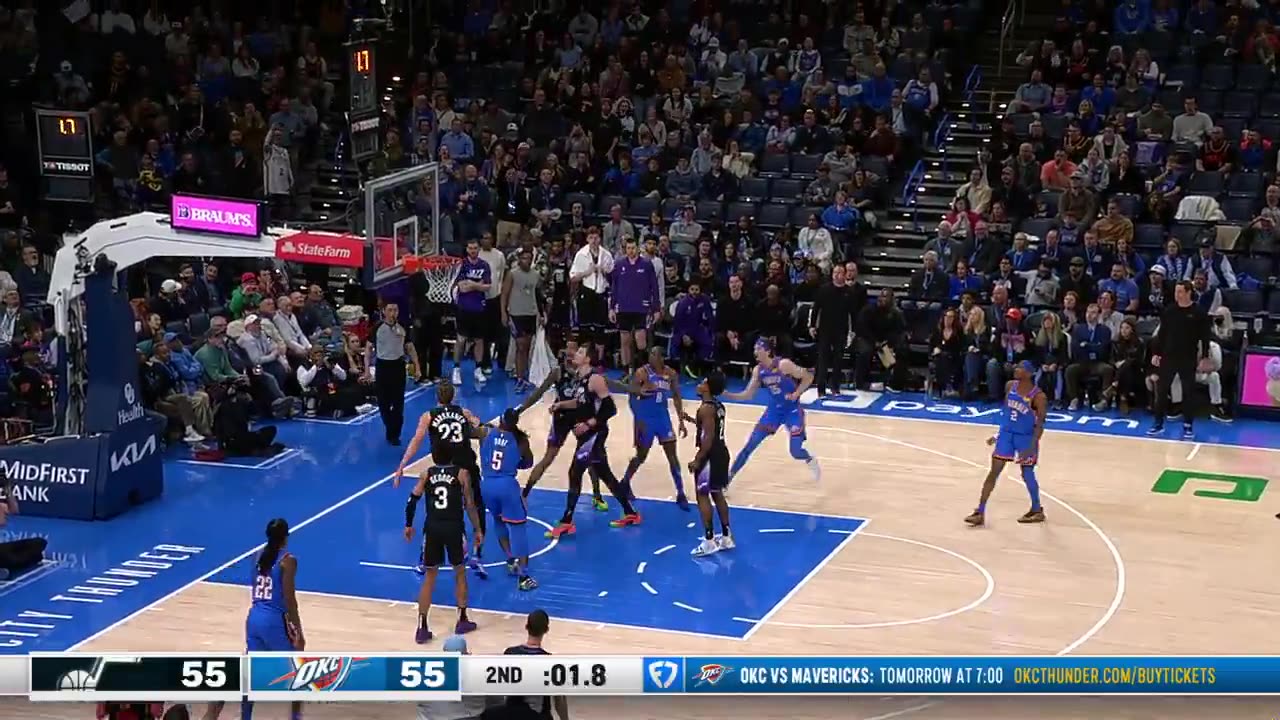 NBA - Shai with the NASTY move to end the half 😮💨