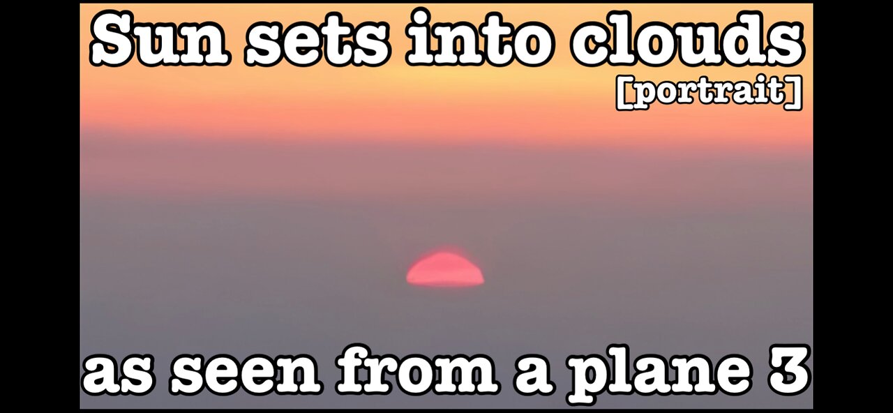 Sun sets into clouds as seen from a plane 3 [portrait]