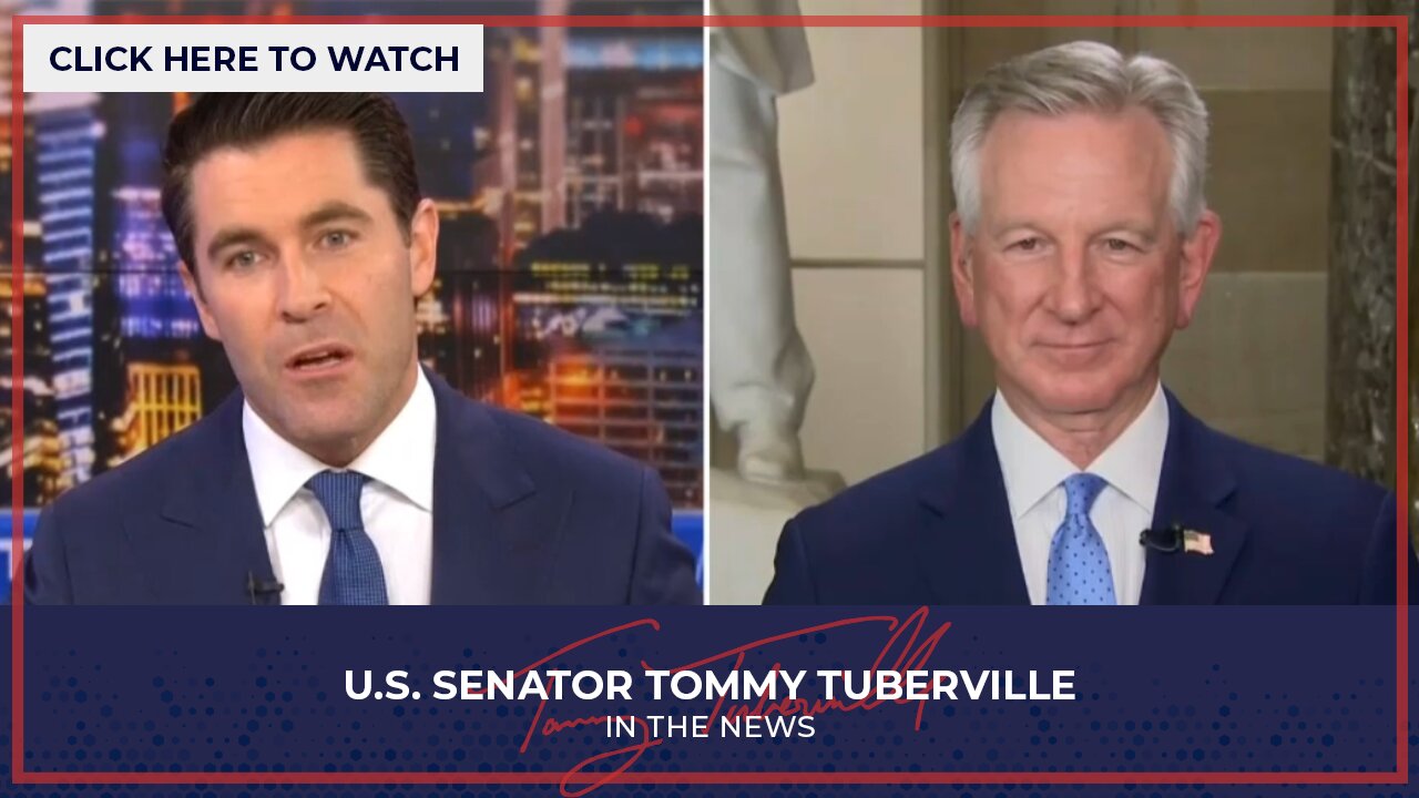 Senator Tuberville Joins Rob Schmitt on Newsmax Ahead of President Trump's Joint Address