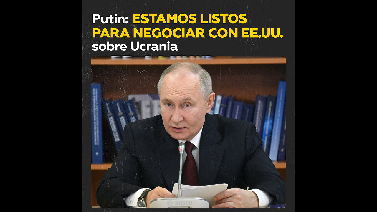 Putin habla de las negociaciones sobre el conflicto ucraniano