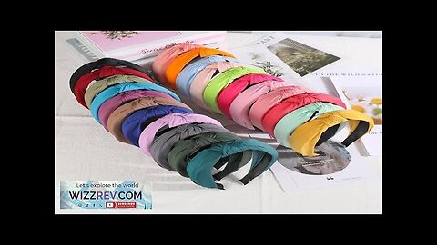 New Headbands for Women Girls Knotted Hair Band Solid Color Hairband Simple Review