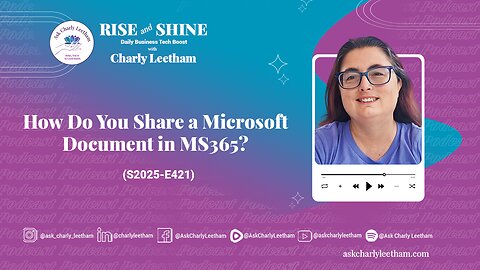 How Do You Share a Microsoft Document in MS365? (2025/421)