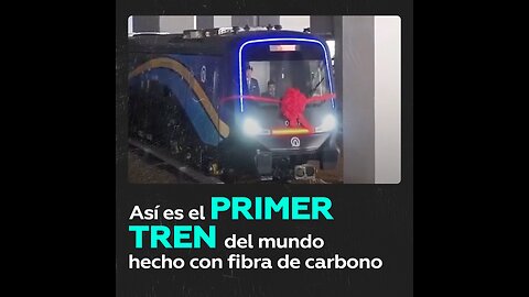 China presenta el primer tren del mundo fabricado con fibra de carbono