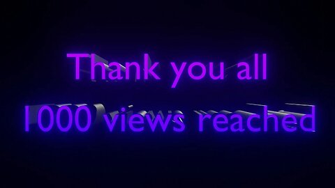 1000 views reached on YouTube (fr/en)