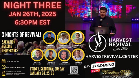 Harvest Revival Center REVIVAL Night THREE! - Pastor Niel Petersen & Geoff Gipe