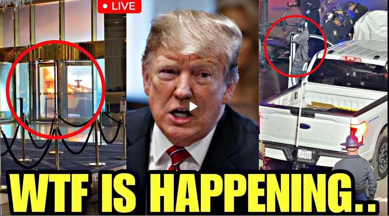 Breaking News- Tesla Truck Explodes At Trump Hotel - Shocking Update About Terrorist Attack.