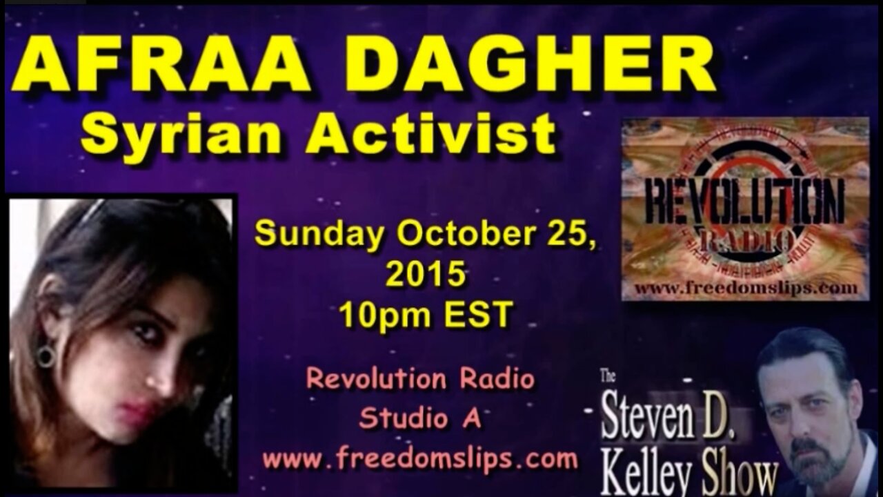 AFRAA Dagher Syrian Activist Alawite Girl @StevenDKelley, 2015