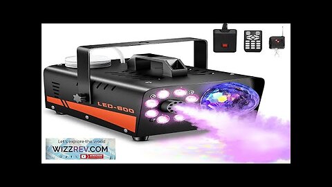 Smoke Machine Fog Machine with Disco Ball Lights 600W and 3000CFM Review