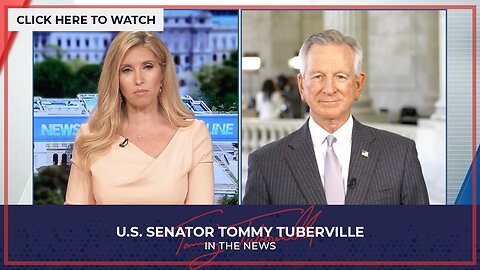 Senator Tuberville Joins Newsline on Newsmax Ahead of Senate Vote on S.9