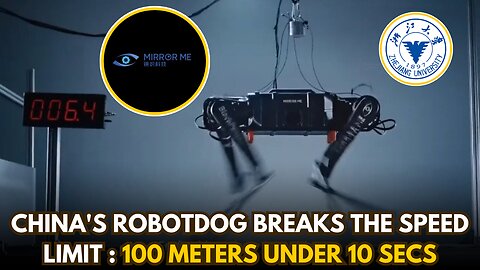 100m Under 10 Secs: China's Black Panther Robot Sets Record #robotdog