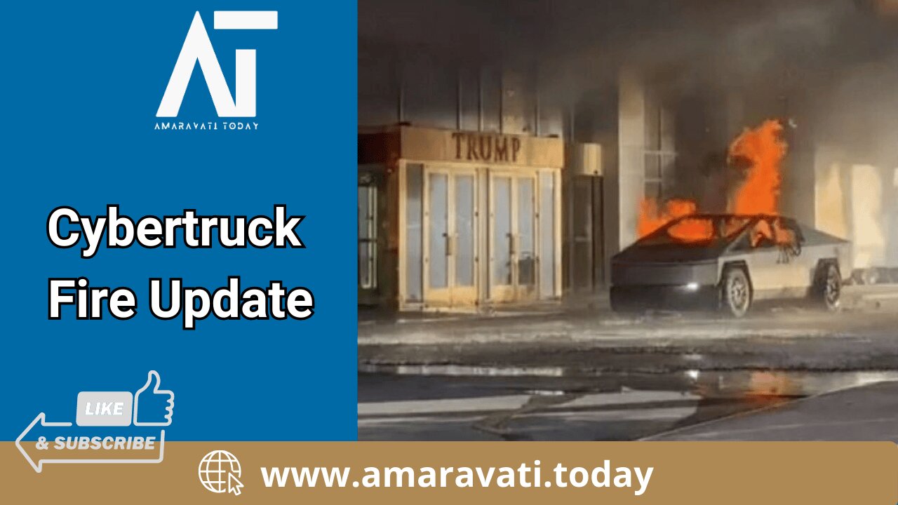 Tesla Cybertruck Fire Investigation: Police Briefing | USA | Amaravati Today