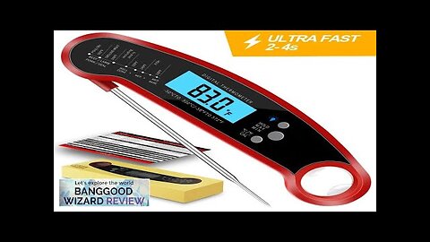 AGSIVO Fast Instant Read Digital Food Meat Thermometer Waterproof For BBQ Kitchen Review