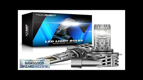 NOVSIGHT A500-N63 2PCS 6500K Car LED Headlight Bulbs 20000LM/Pair Cool White IP68 Review