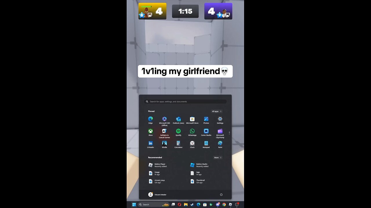 1v1ing my girlfriend