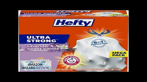 Hefty Ultra Strong 13 Gallon Trash Bags Tall Kitchen Trash Bags White Review