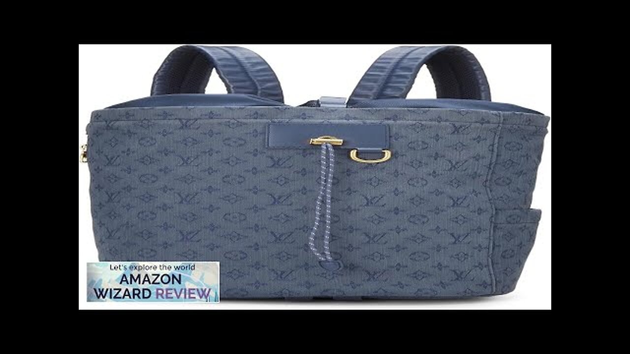 Louis Vuitton Pre-Loved Blue Monogram Denim Chalk Backpack BlueFrom 2019 this modern Review