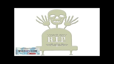 Grave Yard Glow In the Dark Tombstone with Skull Review