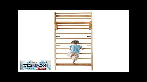 Swedish Ladder Wall Gym 10-Level Wooden Indoor Playground Climbing Toys Review