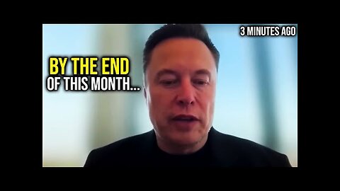 3 Mins Ago: Elon Musk CRIES "America Is Getting WIPED OUT" - This Is What's Coming...