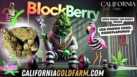 Trying Blockberry from California Gold Farm! The Dank Flamingo Review!!