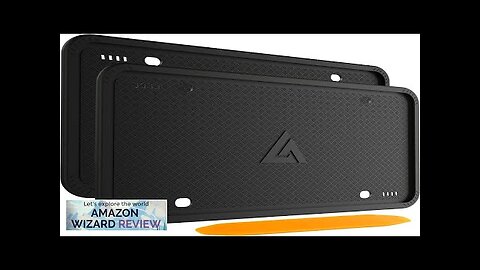 Aujen Silicone Black License Plate Frames 2 Pack Universal Car License Plate Review