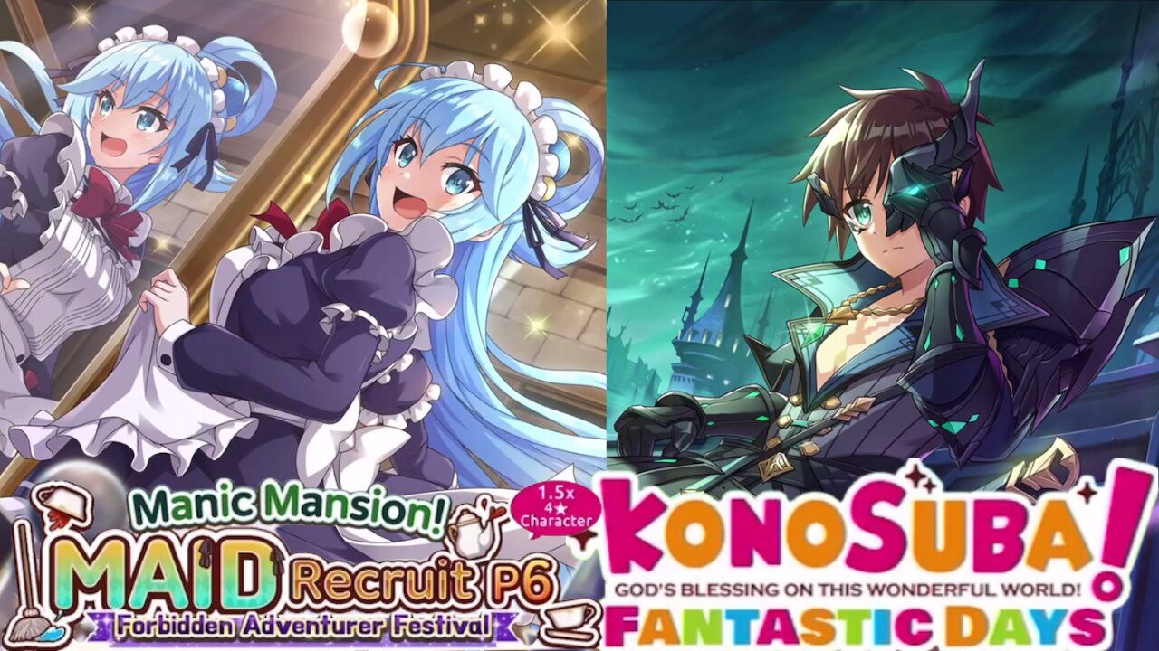 KonoSuba: Fantastic Days - Manic Mansion! Maid Recruit P6 Banner Summons