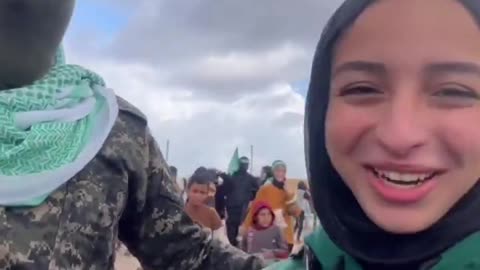 A Palestinian girl thanks Hamas for making October 7th, her birthday, special.