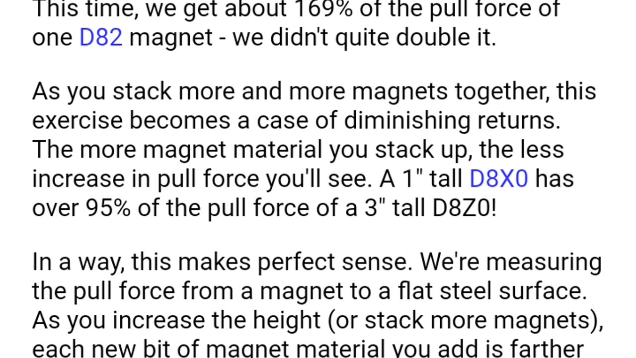 Stacking magnets
