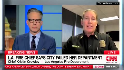 LA Fire Chief Kristin Crowley doubles down on throwing Los Angeles Mayor Karen Bass under the bus.