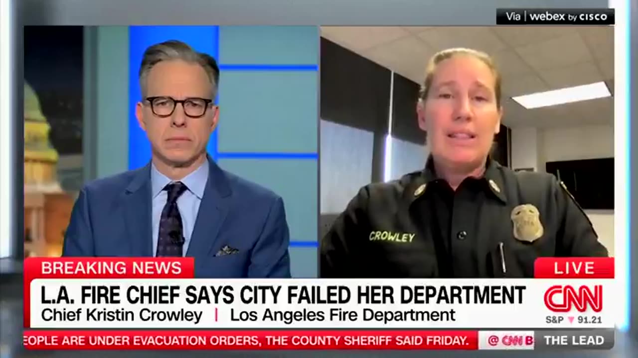 LA Fire Chief Kristin Crowley doubles down on throwing Los Angeles Mayor Karen Bass under the bus.