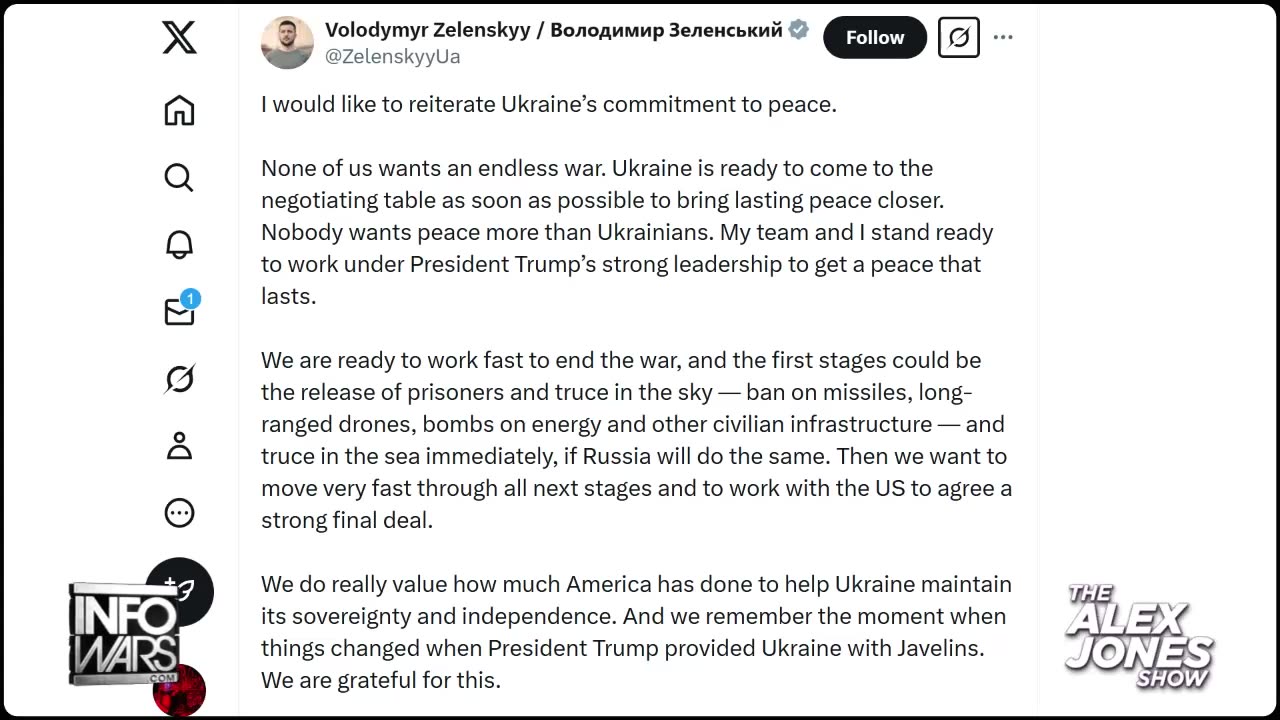 Zelensky Publicly Surrenders To Trump, Says He Will “Work Under Trump’s Strong Leadership!”