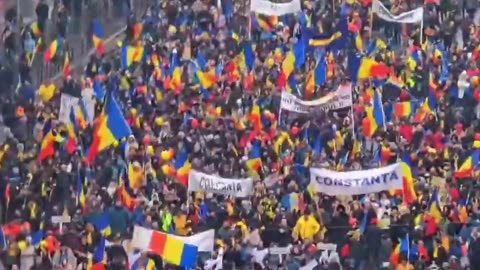 Rumänien Demo gegen EU Einmischung zu Wahlen