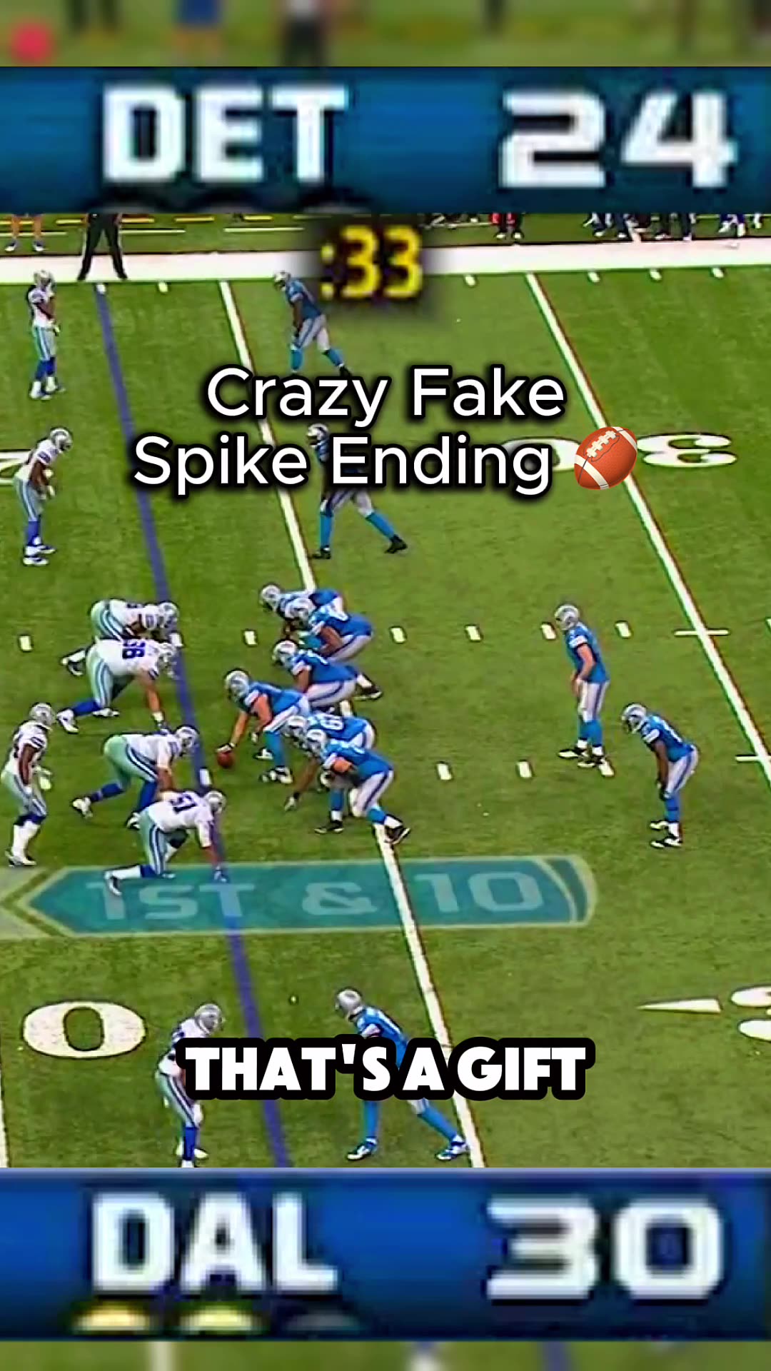 🏈Matthew Stafford 45s Fake Spike Comeback