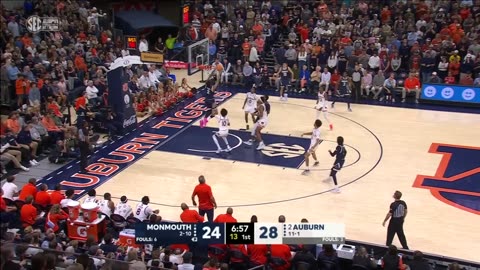 Monmouth Hawks vs. Auburn Tigers | Full Game Highlights