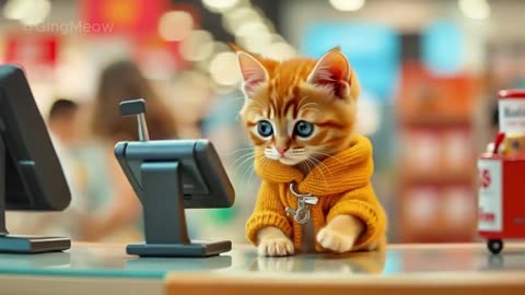 Ging Meow: Tiny Cat's Adorable Mall Adventure