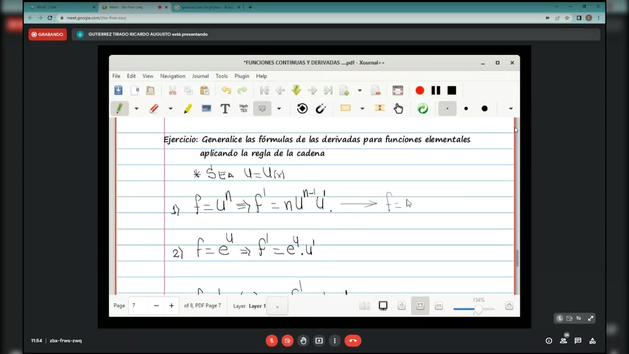 7. Derivadas Reglas