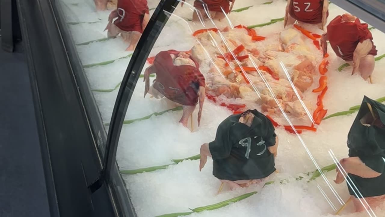 Grocery Store's Chicken Superbowl Display