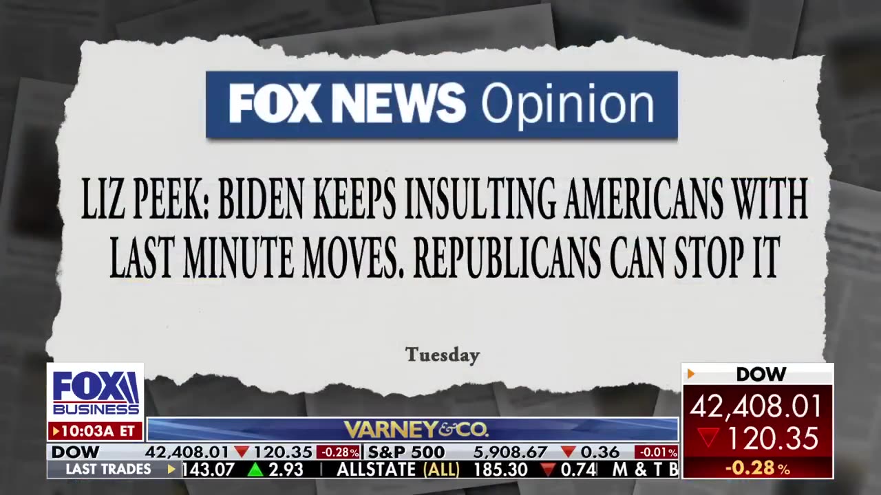 🚨 Peek urges GOP to threaten Biden with congressional hearings after last-minute policies