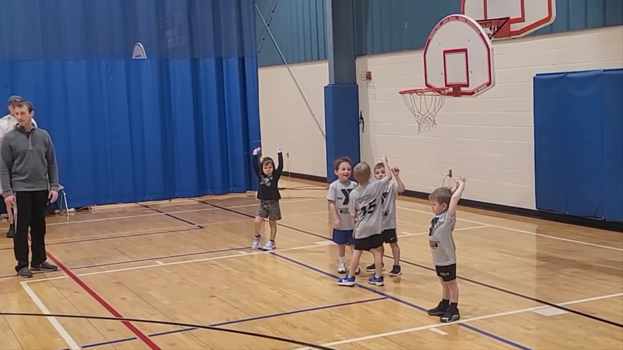 Robert & Olive Play Basketball Feb.1, 2025