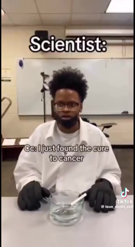 I found a cure for cancer. ‼️🤨