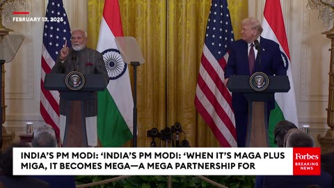 Modi- Indias PM Modi- When It's MAGA Plus MIGA It Becomes MEGAA Mega Partnership For Prosperity'